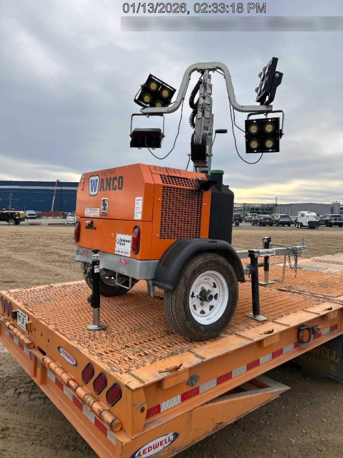 2024 Wanco WLTT-4MM4K Diesel, Deep Sea Controller, Shore Power Plug, Auto Start, (4) 350W LED Floodlights, 4kW Generator, 60 Gal Fuel Tank, 2" Ball, T3