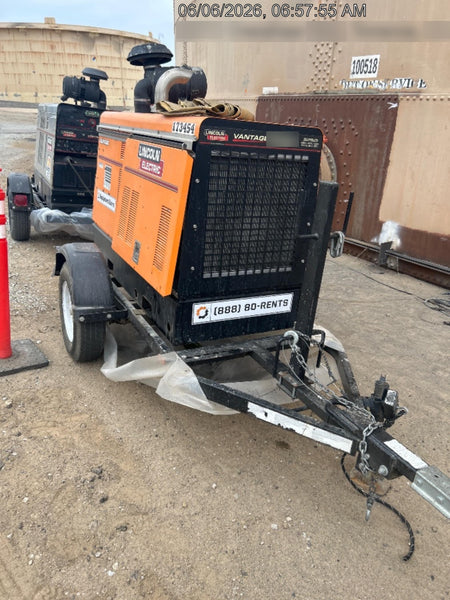 2021 Lincoln Electric Vantage 549X Ready Pak 3, ORANGE (includes trailer, cable rack, fender light kit)