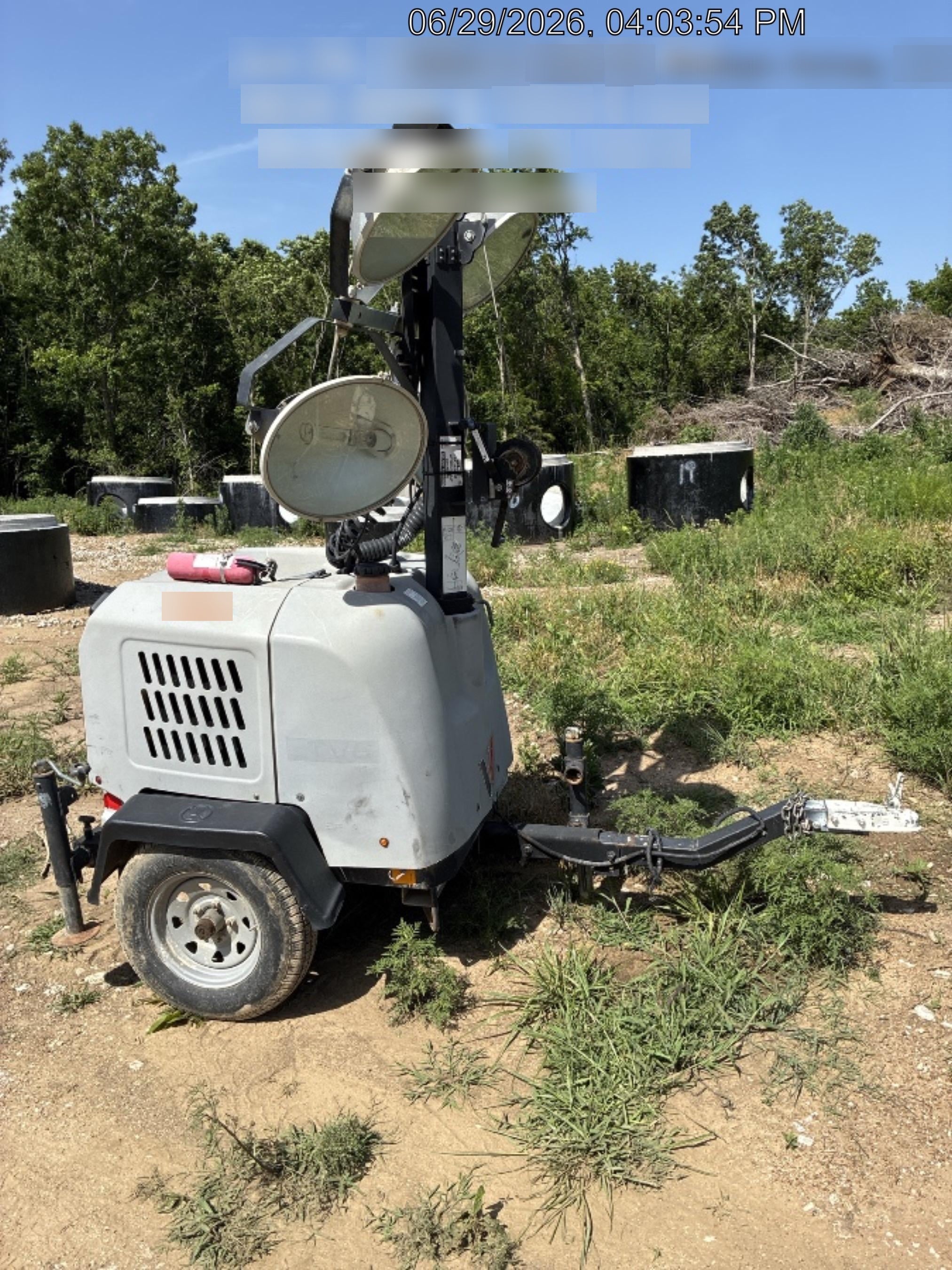 2019 Wacker Neuson LTV6L-MH Wacker Neuson LTV6L Mobile Light Tower w/Fuel Level Sensor Installed