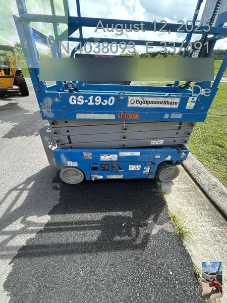 2020 Genie GS-1930 Solid Non Marking Tires, Beacon, Folding rails with half height swing gate