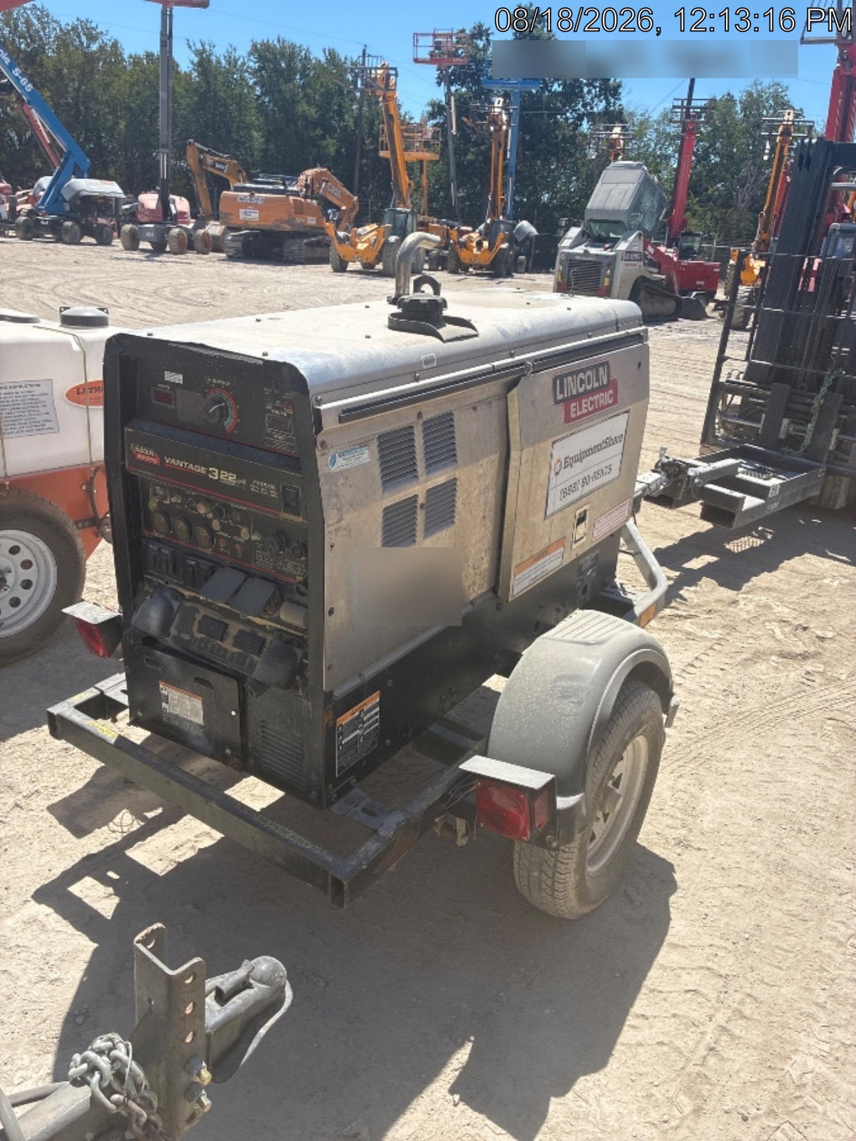 Lincoln Electric Vantage 322 Lincoln Vantage 322 Welder w/Trailer
