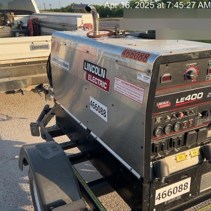 2024 Lincoln Electric LE400 Kubota V1505, Trlr, Cable Rack, Light Kit, ES Decals, T3