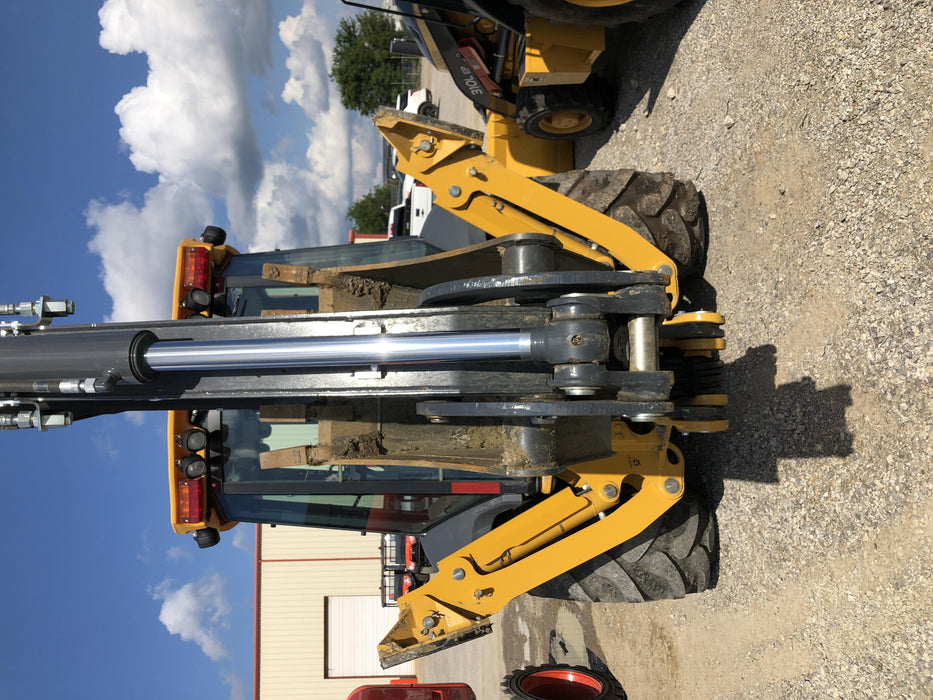 2020 John Deere 410L - Extendable Stick Cab/Heat/Air, 4WD, Extendable Stick, Pilot Controls, 2 Way Hydraulics, TAG Manual QC