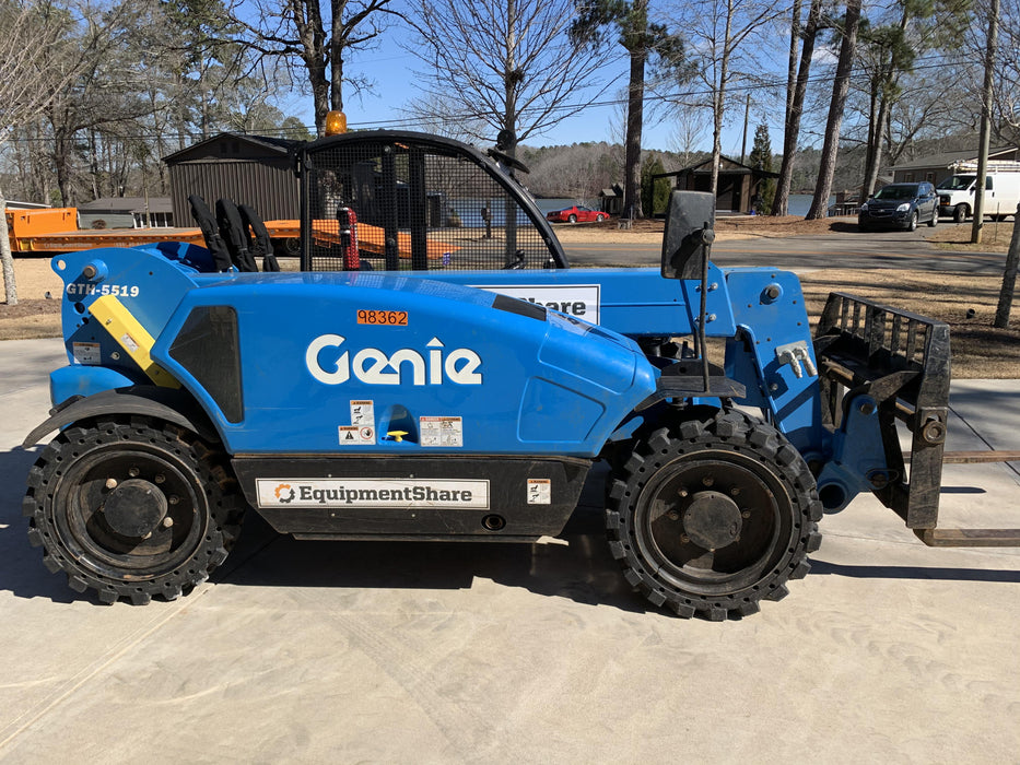 2020 Genie GTH-5519 Canopy, Solid Tires, Work Lights, Beacon, Aux Hydraulics, Back up Alarm