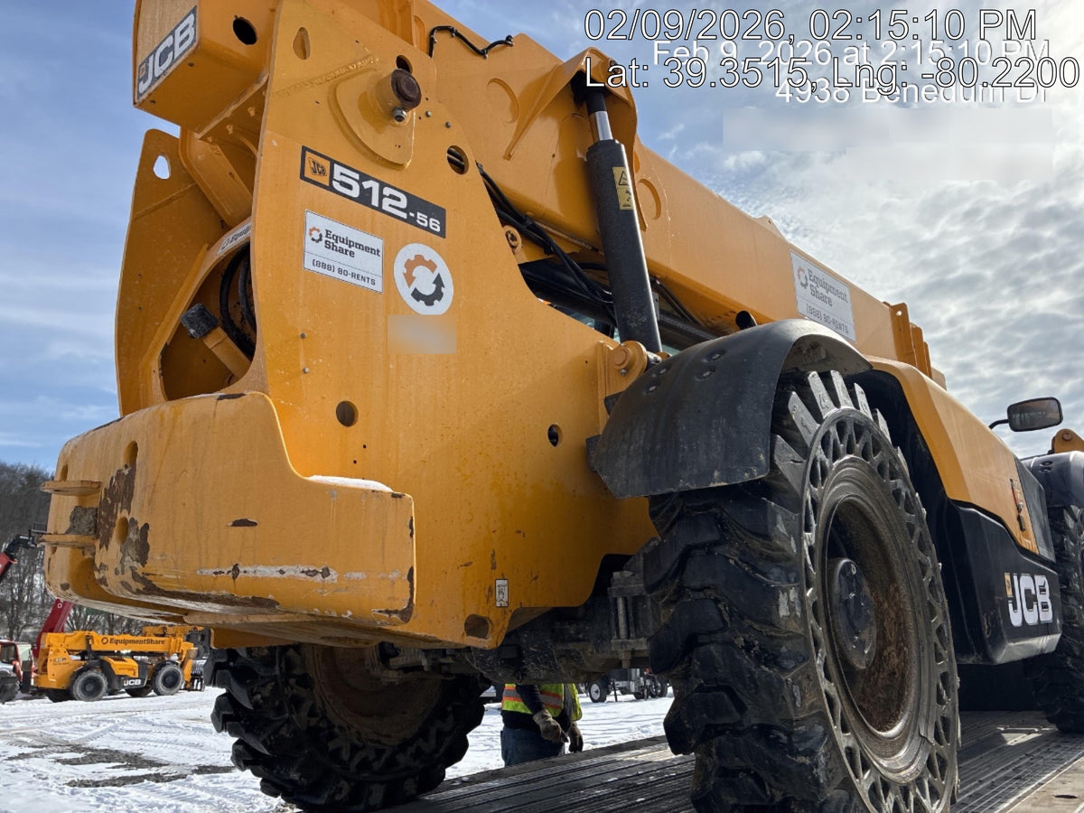 2020 JCB 512-56 Cab/Heat/Air, 109Hp, Solid Tires, Work Lights, Beacon, Aux Hydraulics, Back up Alarm, Lifting Eye, ES Decals