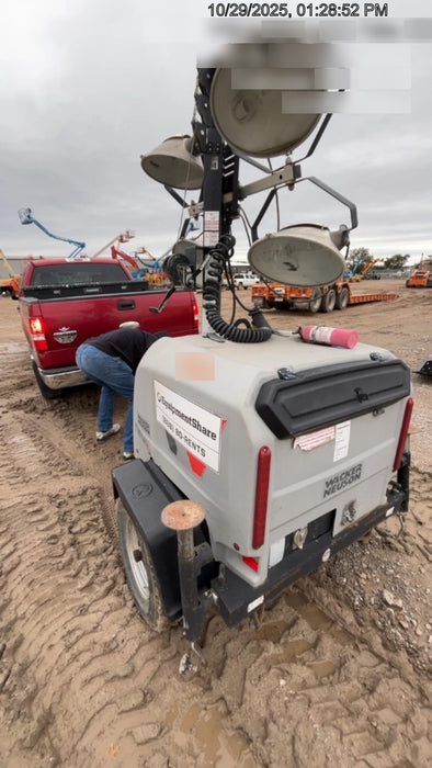 2019 Wacker Neuson LTV6L-MH Wacker Neuson LTV6L Mobile Light Tower w/Fuel Level Sensor Installed