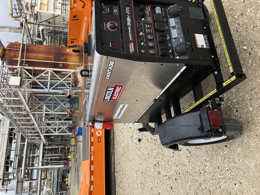 2019 Lincoln Electric Vantage 322 Welder Ready-Pak 3, Two wheel trailer, Fender and Light kit, Cable Rack