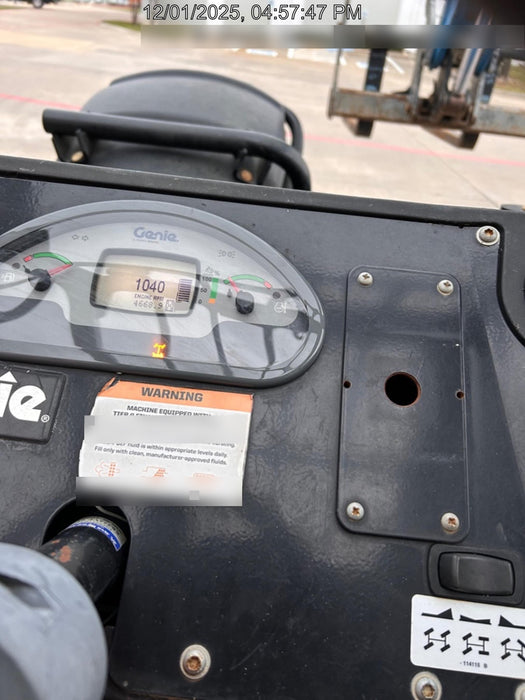 2018 Genie GTH-1056 Genie GTH-1056 w/ROPS, Work Lights, Solid Tires, RH Cab Mesh, Beacon, 60" Carriage and Forks