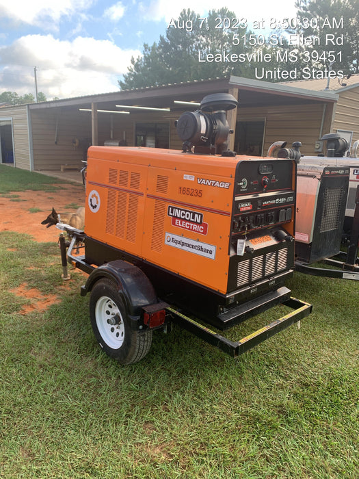 2022 Lincoln Electric Vantage 549X Crosslink Technology, Trailer Mounted, ES Decals, T3