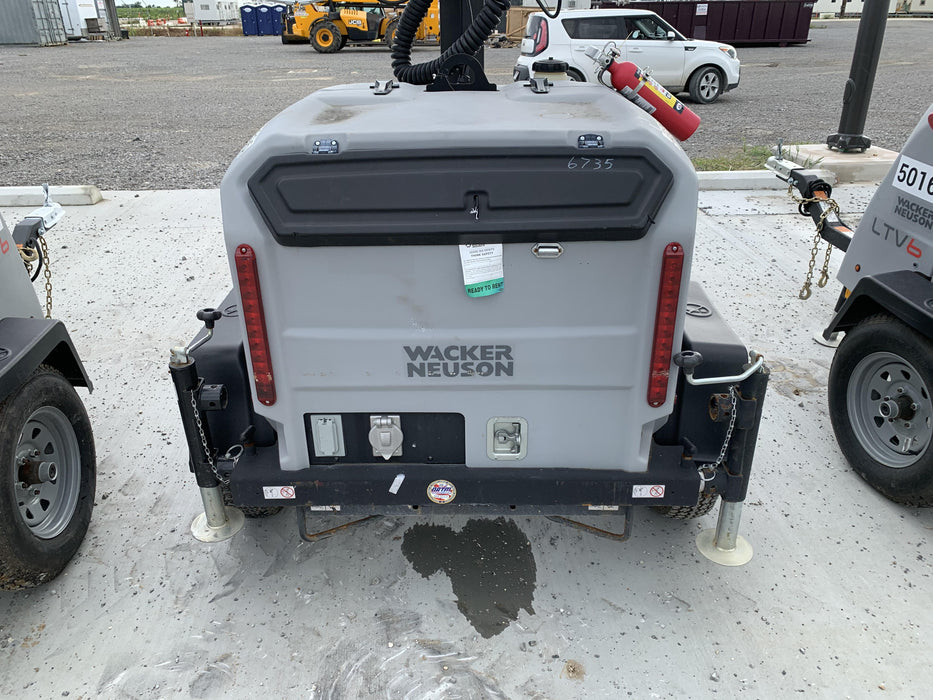 2019 Wacker Neuson LTV6L-MH Wacker Neuson LTV6L Mobile Light Tower w/Fuel Level Sensor Installed