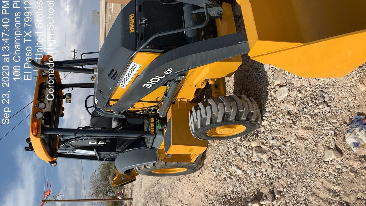 2020 John Deere 310LEP - Extendable Stick Canopy, 4WD, Extendable Stick, Pilot Controls, 2 Way Hydraulics, TAG Manual QC