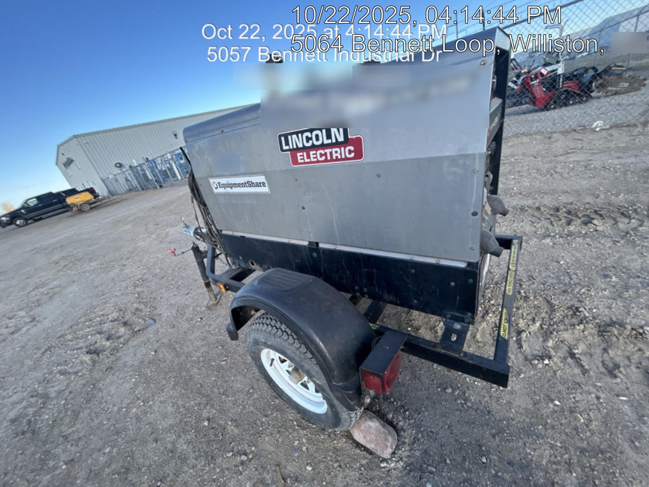 2019 Lincoln Electric Vantage 322 Ready-Pak 3, Two Wheel Trailer, Fender and Light Kit, Cable Rack