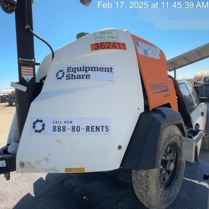 2023 Generac MLT2 Diesel, Flex Switch 120V Input, Powerzone Controller, 
(4) 320W LED Lights, 4kW Generator, 39.9 Gal Fuel Tank, 2" Ball, T3
