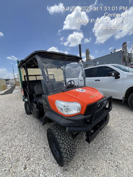 2022 Kubota RTV-X1140W-H Plastic Canopy, Windshield Acrylic Clear, LED Strobe Light, Wire Harness Kit, Back up Alarm