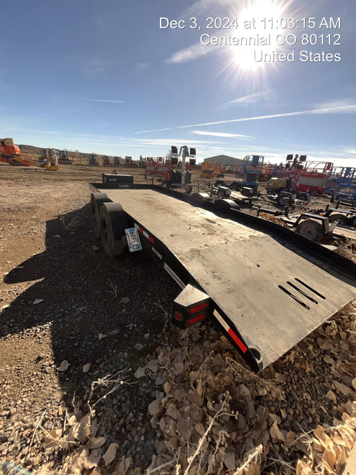 2025 TEXAS PRIDE TRAILERS 21' Lowboy Gravity Tilt Bed 14K Bumper Pull Trailer