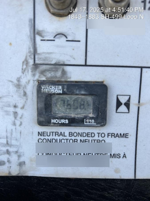 Wacker Neuson LTV6K-MH Wacker Neuson LTV6K Light Tower w/Kubota Engine