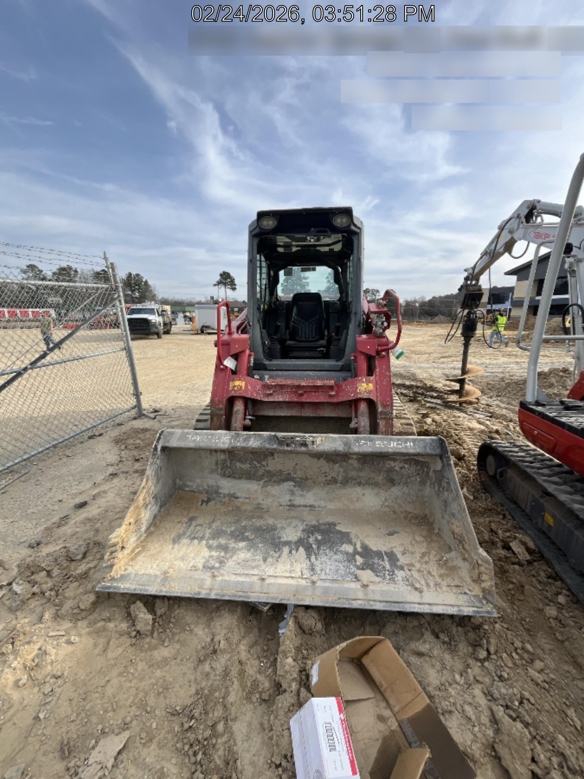 2019 Takeuchi TL12V2C Cab/Heat/AC, Back-up Alarm, Hydraulic QC w/80" HD Tooth Bucket