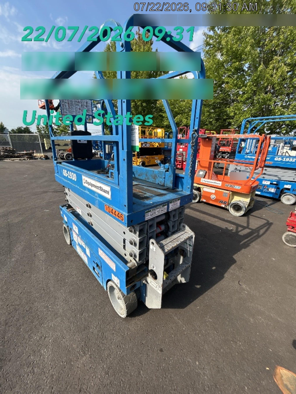 2020 Genie GS-1930 Standard Machine, 800W Inverter