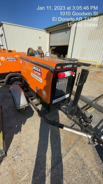 2022 Lincoln Electric LE400 Kubota V1505, Trlr, Cable Rack, Light Kit, ES Decals, T3