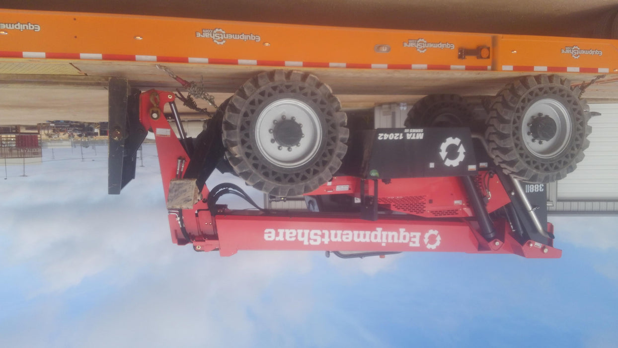 2019 Manitou MTA12042 120hp T4F, Cab/Heat/Air, Cab and Boom LED work lights, Auxiliary Hydraulics, Solid Tires, Amber strobe, Lift Hook 66" Carriage, 60" Forks