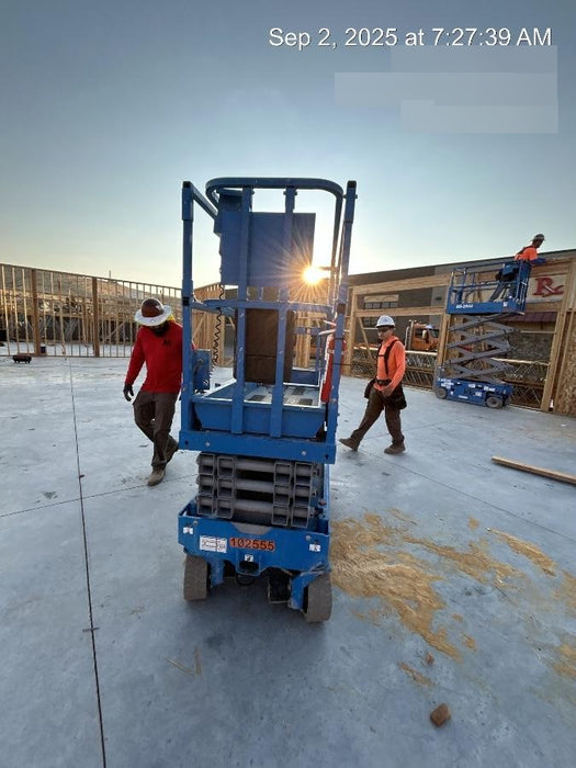 2020 Genie GS-1930 Solid Non Marking Tires, Beacon, Folding rails with half height swing gate, 800W Inverter