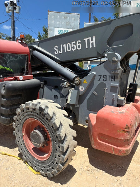 2018 Skyjack SJ1056 TH Skyjack 1056 TH Telehandler w/Open ROPS, Work Lights/Beacon, Solid Tires, 60" Carriage and Forks