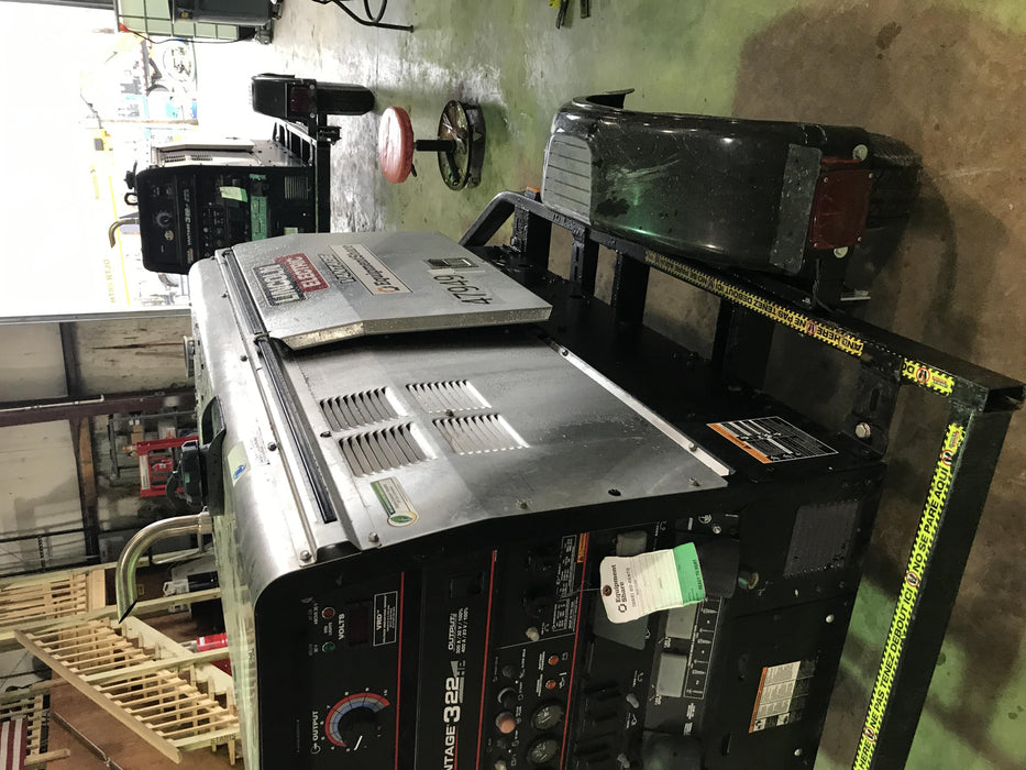 2019 Lincoln Electric Vantage 322 Ready-Pak 3, Two Wheel Trailer, Fender and Light Kit, Cable Rack