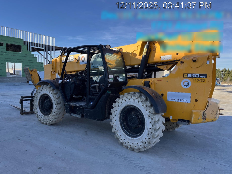 2020 JCB 510-56 Canopy, Solid Tires, Work Lights, Beacon, Aux Hydraulics, Back up Alarm, Lifting Eye, ES Decals