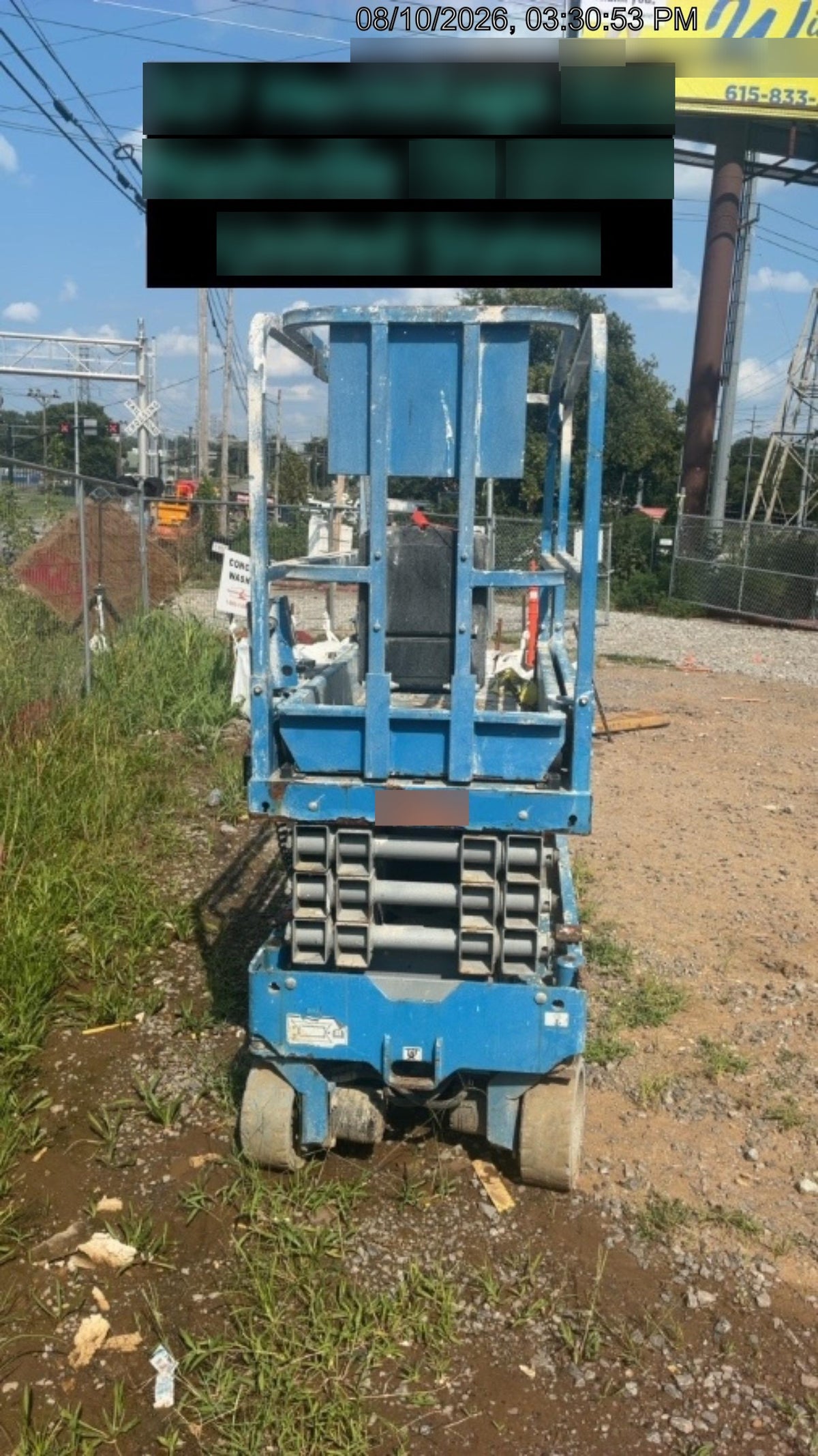 2019 Genie GS-1930 Fixed Rails with Chain Entry