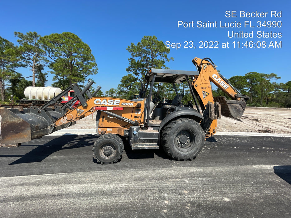 2018 Case 580N STANDARD HOE, ROPS, PILOT CONTROLS, AUX HYD