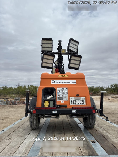 2024 Generac MLT2 Diesel, Flex Switch 120V Input, Powerzone Controller, 
(4) 320W LED Lights, 4kW Generator, 39.9 Gal Fuel Tank, 2" Ball, T3