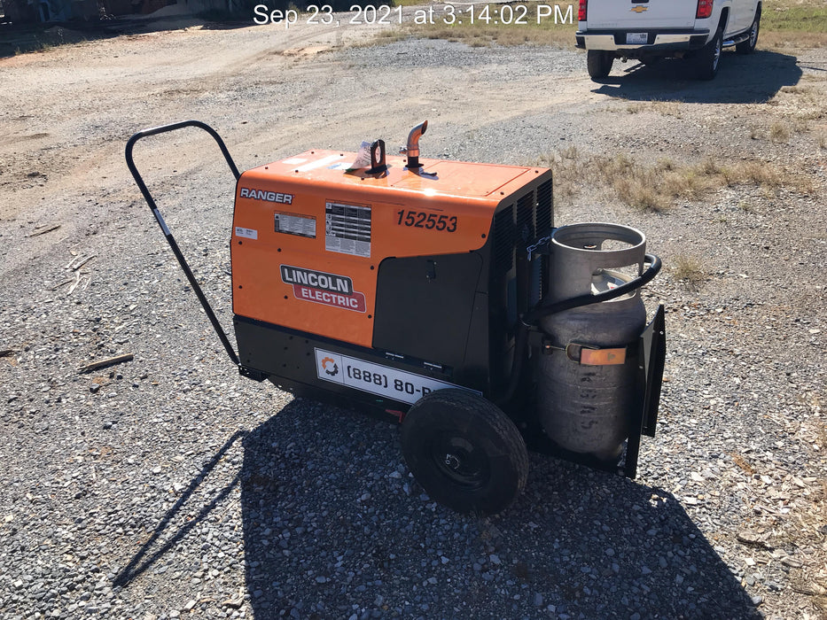 2021 Lincoln Electric Ranger 305 LPG LPG One-Pak (includes undercarriage, tank holder & tank strap) ORANGE