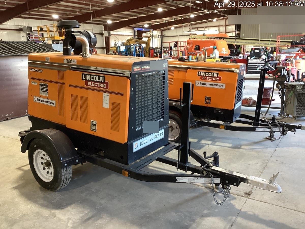 2021 Lincoln Electric Vantage 549X Ready Pak 3, ORANGE (includes trailer, cable rack, fender light kit)
