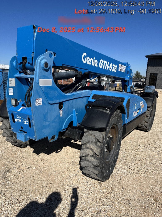 2018 Genie GTH-636 Genie GTH-636 w/Open ROPS, Solid Tires, Work Light/Beacon, 48" Carriage and Forks