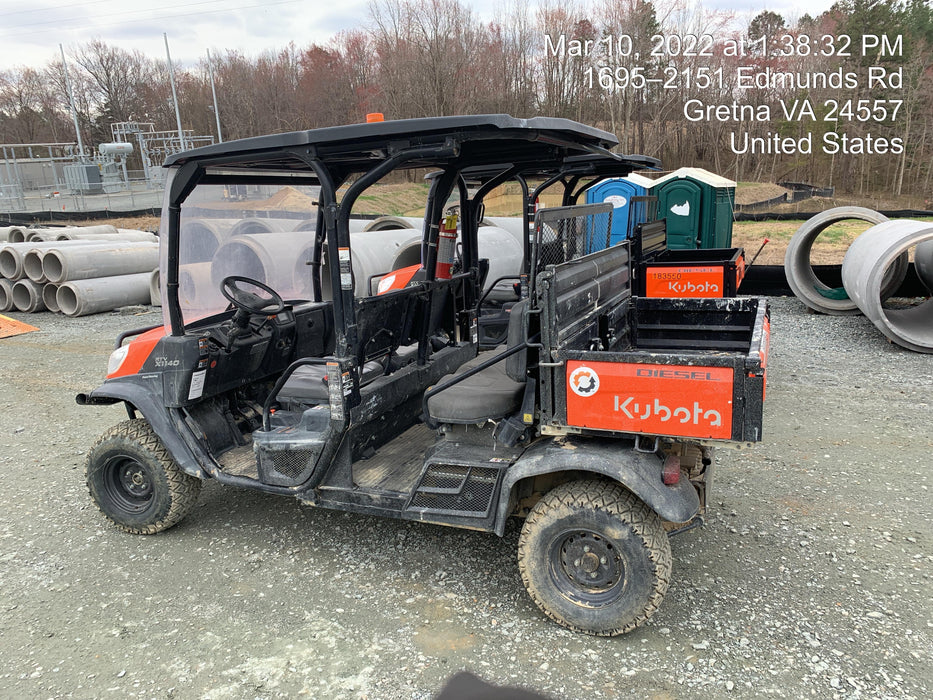 2021 Kubota RTV-X1140W-H Plastic Canopy, Windshield Acrylic Clear, LED Strobe Light, Wire Harness Kit, Back up Alarm