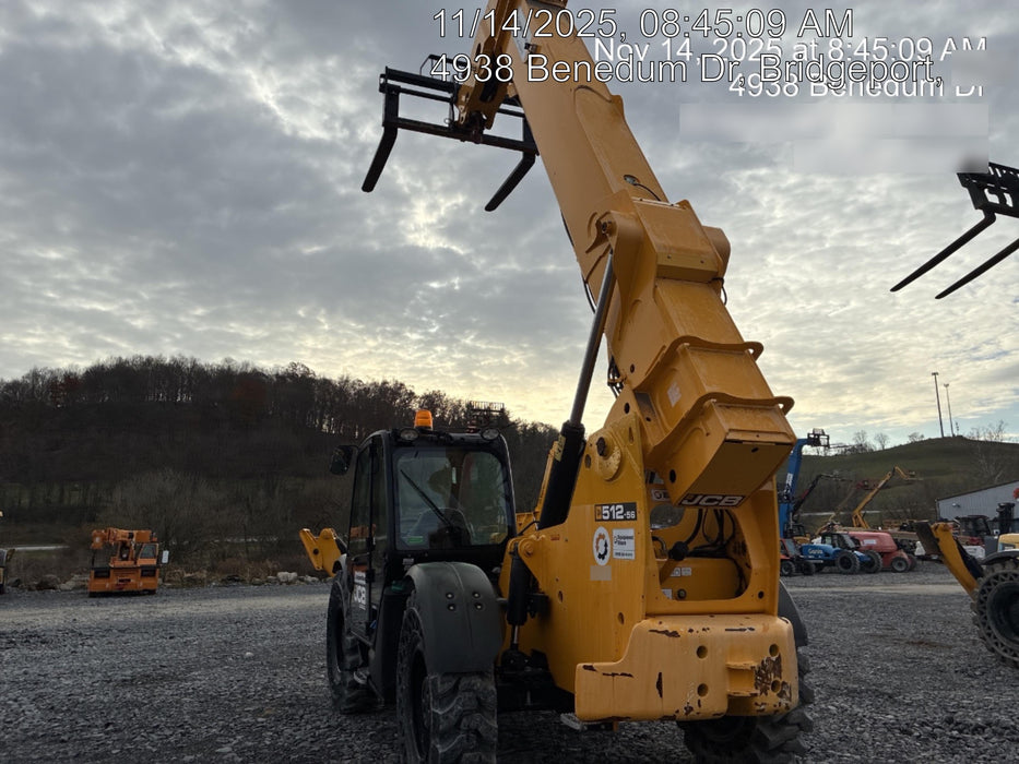2020 JCB 512-56 Cab/Heat/Air, 109Hp, Solid Tires, Work Lights, Beacon, Aux Hydraulics, Back up Alarm, Lifting Eye, ES Decals