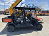 Kubota RTV-X1140W-H 4WD utility cart -LED strobe -Windshield tempered glass -Plastic canopy -Wire harness kit -Backup alarm