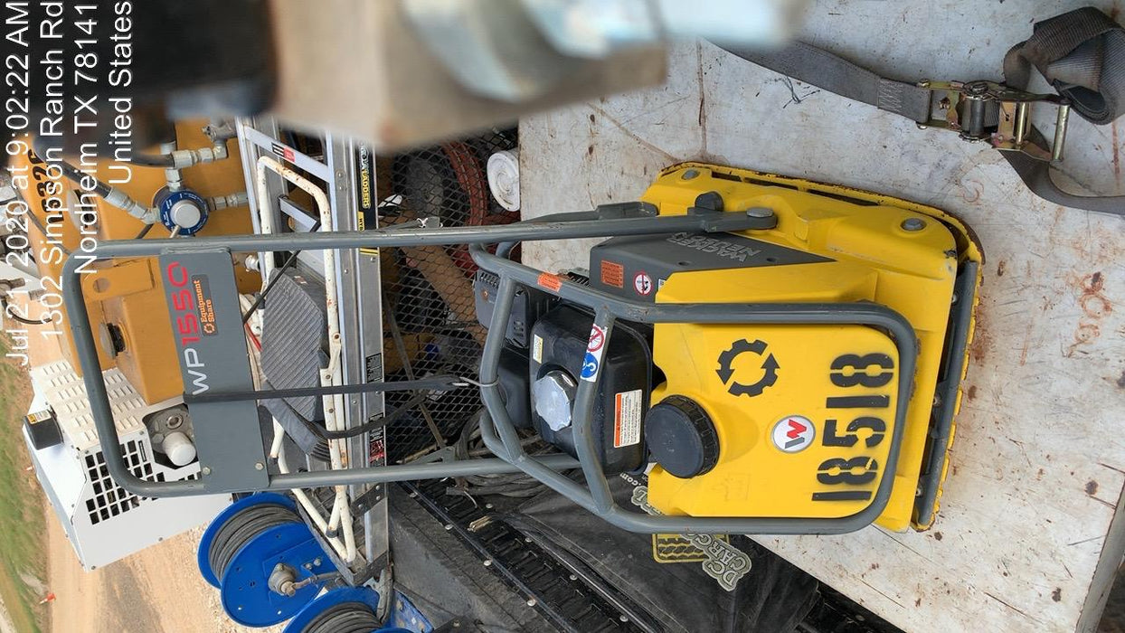 2018 Wacker Neuson WP1550AW Wacker Neuson WP1550AW Plate Compactor