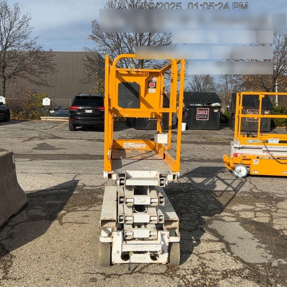 Custom Equipment HB-1430 Hy-Brid Scissor Lift
Platform capacity up to 670 lbs
Working height up to 20 ft
Weighs under 1,700 lbs
Non-marking wheels