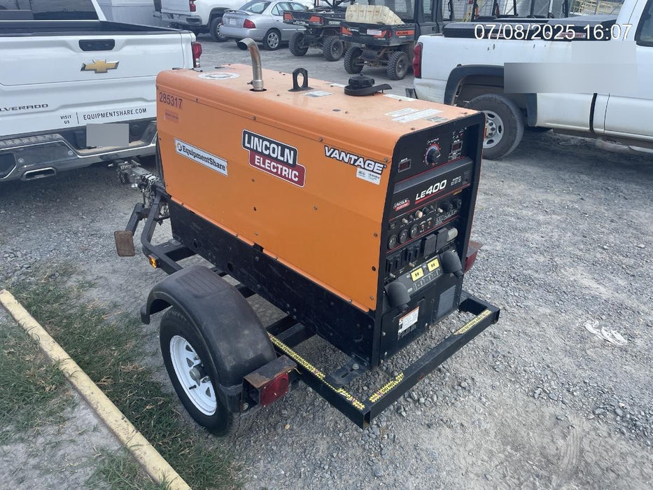 2022 Lincoln Electric LE400 Kubota V1505, Trlr, Cable Rack, Light Kit, ES Decals, T3