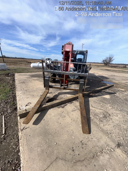 2018 Manitou MTA10055 Manitou MTA 10055 w/Open ROPS, Work Lights/Strobe, Aux Hyd, Solid Tires, Lift Hook, 66" Carriage, 60" Forks