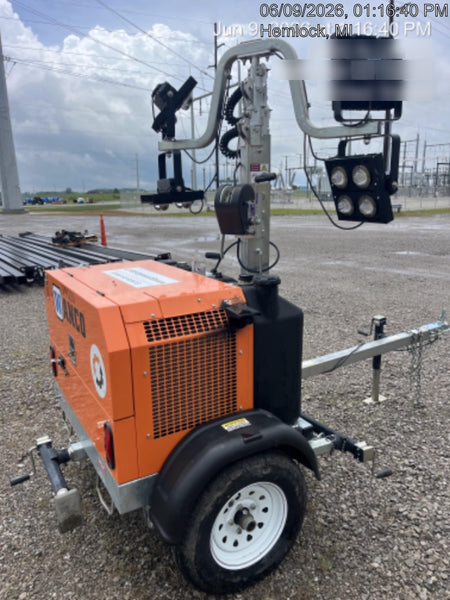 2024 Wanco WLTT-4MM4K Diesel, Deep Sea Controller, Shore Power Plug, Auto Start, (4) 350W LED Floodlights, 4kW Generator, 60 Gal Fuel Tank, 2" Ball, T3