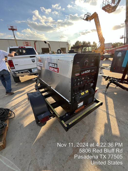 2024 Lincoln Electric LE400 Kubota V1505, Trlr, Cable Rack, Light Kit, ES Decals, T3