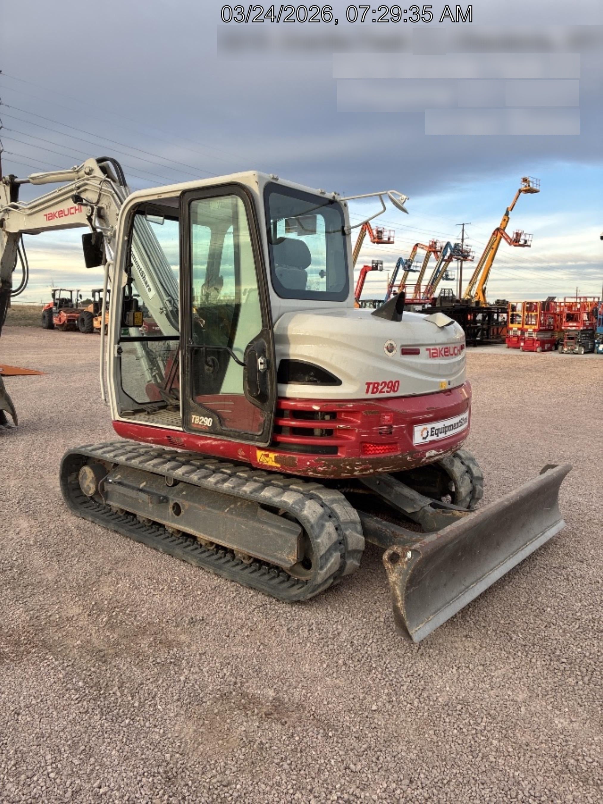 2020 Takeuchi TB290C Cab/Heat/Air, Rubber Tracks, Manual TAG QC