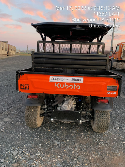 2022 Kubota RTV-X1140W-H Plastic Canopy, Windshield Acrylic Clear, LED Strobe Light, Wire Harness Kit, Back up Alarm