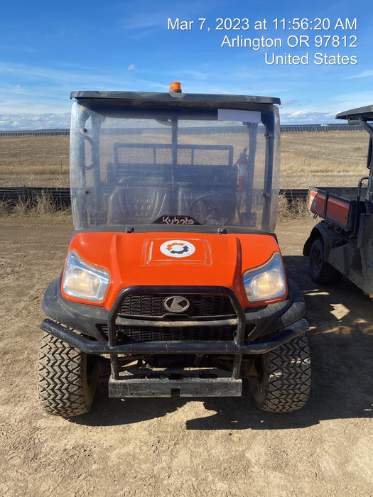 2021 Kubota RTV-X1140W-H Plastic Canopy, Windshield Acrylic Clear, LED Strobe Light, Wire Harness Kit, Back up Alarm