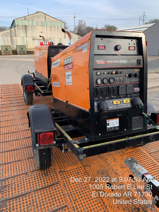 2022 Lincoln Electric LE400 Kubota V1505, Trlr, Cable Rack, Light Kit, ES Decals, T3