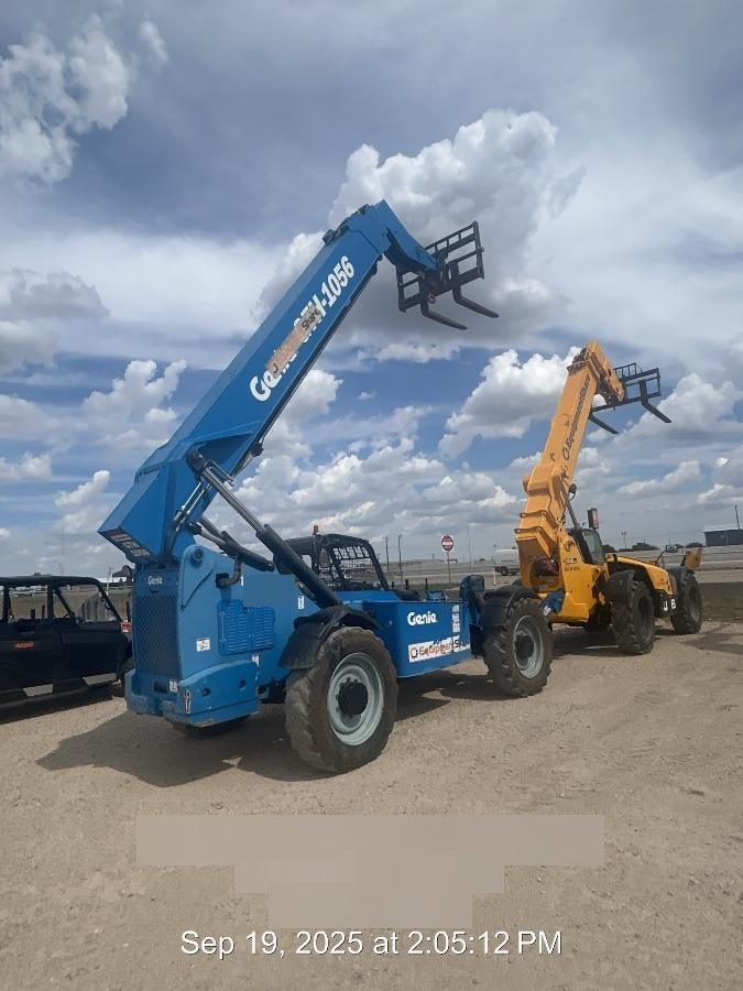 2018 Genie GTH-1056 Genie GTH-1056 w/Open ROPS, Foam Filled Tires, Work Light/Beacon, 60" Carriage and Forks