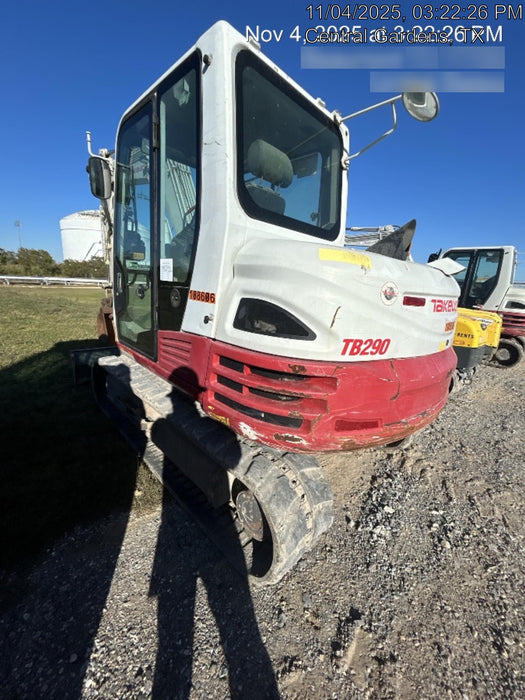 2020 Takeuchi TB290C Cab/Heat/Air, Rubber Tracks, Manual TAG QC