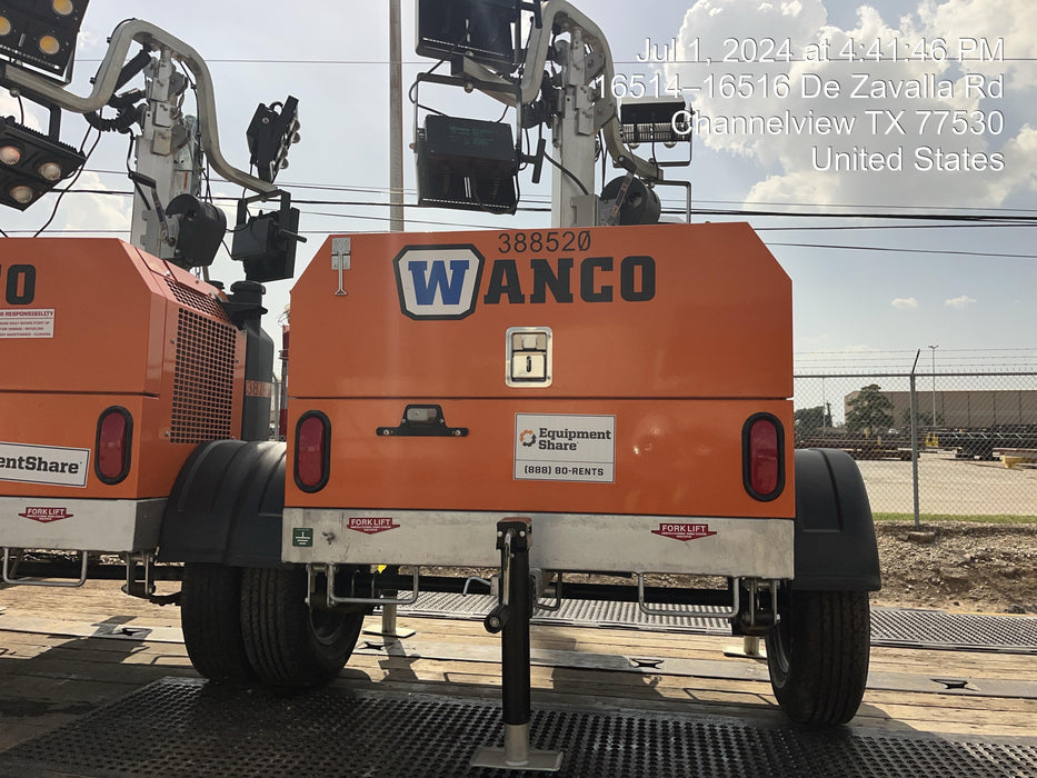 2024 Wanco WLTT-4MM4K Diesel, Deep Sea Controller, Shore Power Plug, Auto Start, (4) 350W LED Floodlights, 4kW Generator, 60 Gal Fuel Tank, 2" Ball, T3